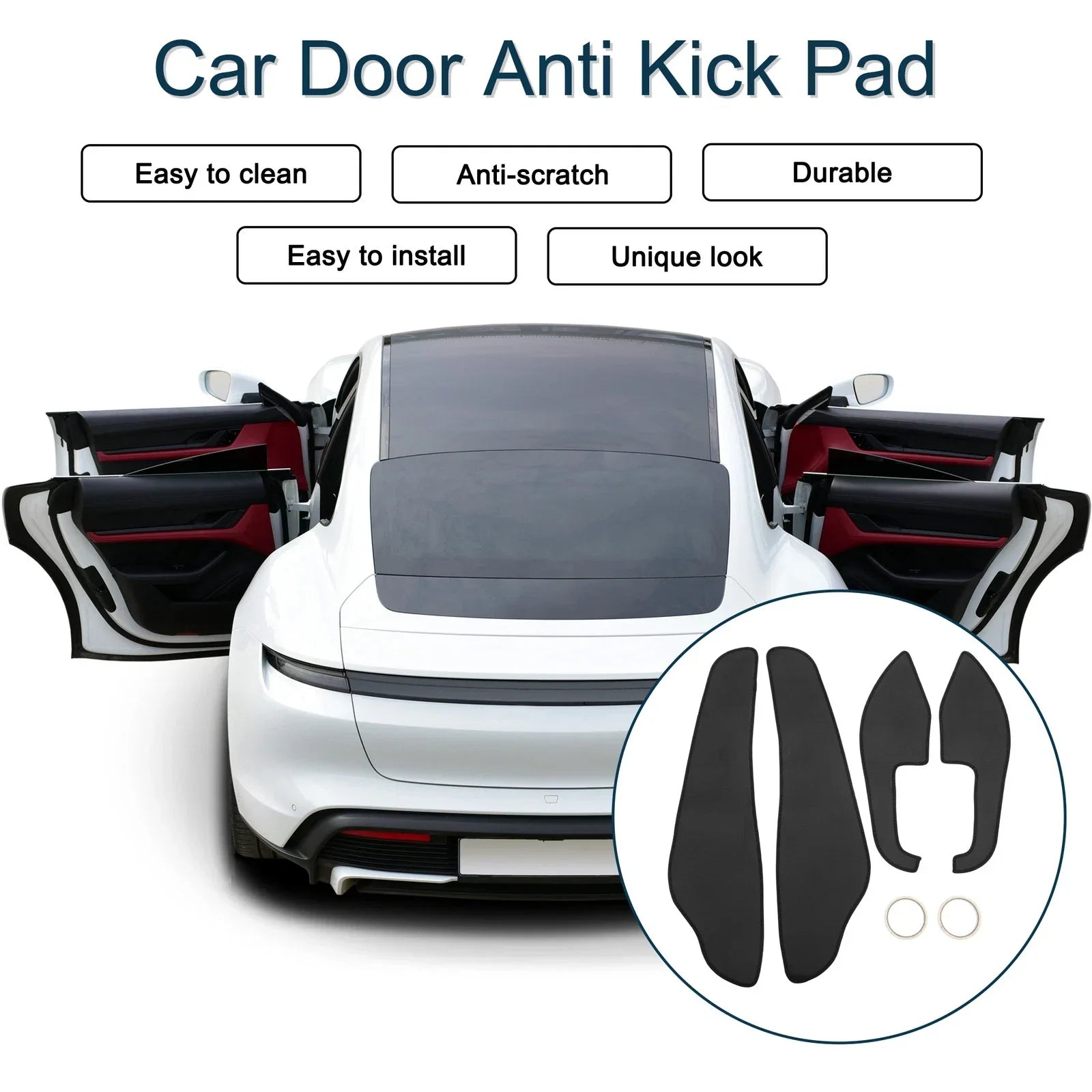 Car Door Anti Kick Pad Protector for Lexus ES ES350 ES300h (2013-2016)