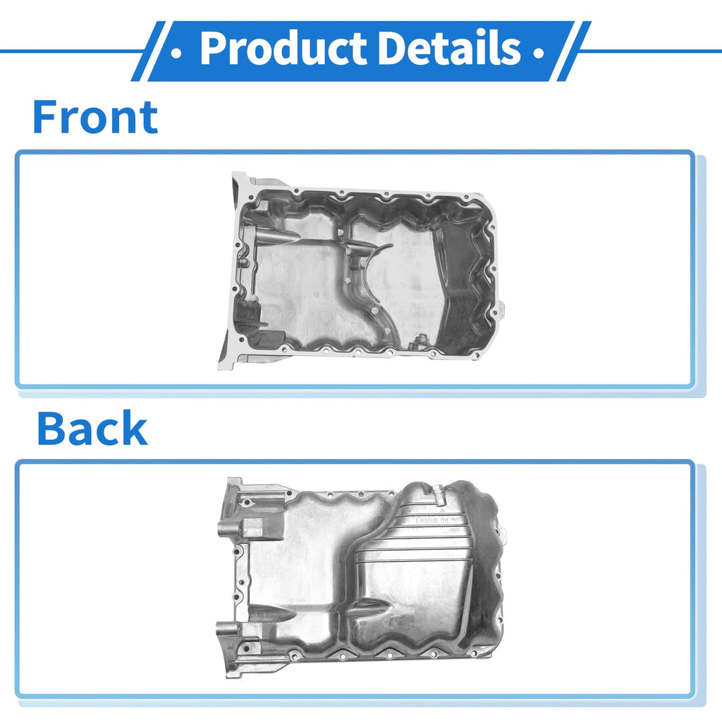 1 Pc Engine Oil Pan No.11200P8AA00 for Honda Accord (1998–2002) Steel
