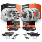 Set of 4 Disc Brake Rotors & Ceramic Pads for Ford E-250 (2003–2007)