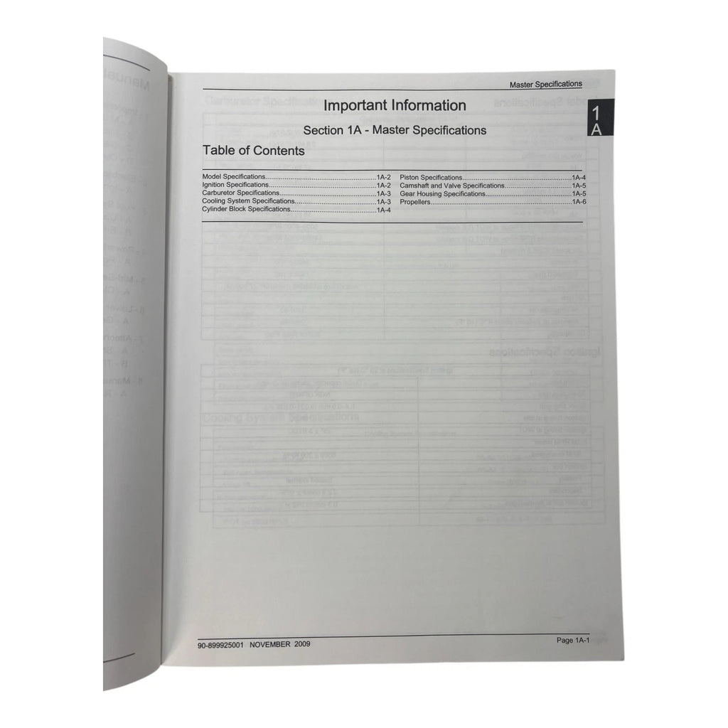 Service Manual for Mercury 90-899925001 (2009)