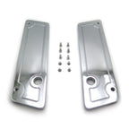 Aluminum CNC Hard Saddlebag Latch Cover for Harley Touring FLHT (1993–2013) Chrome