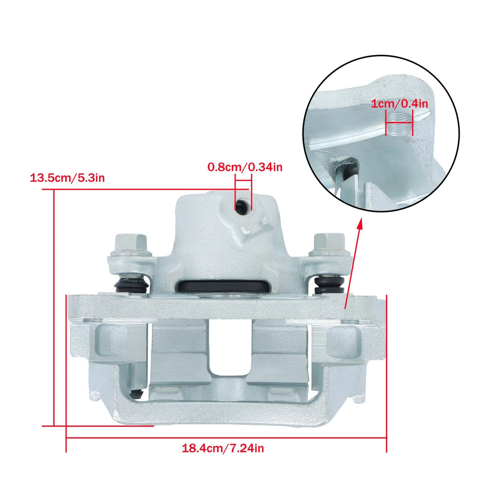 Disc Brake Caliper with Bracket for Toyota 4Runner FJ Cruiser (2003–2023)