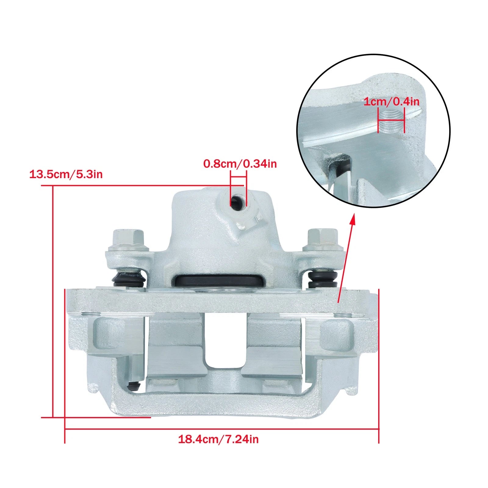 Disc Brake Caliper with Bracket for Toyota 4Runner FJ Cruiser (2003–2023)