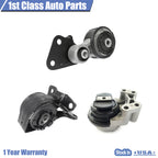 Set of 3 Engine Motor & Transmission Mounts for Lincoln MKX, Ford Edge (2007–2015)