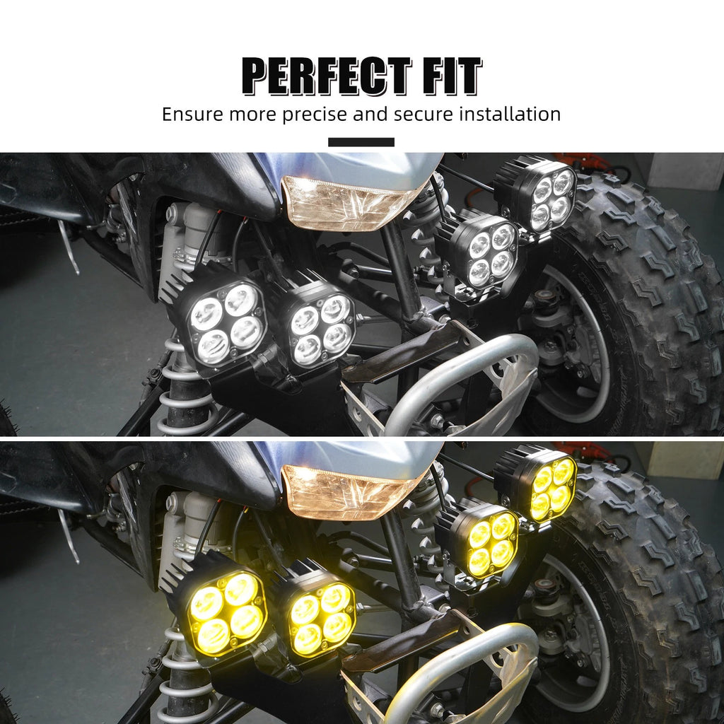 2X Front LED Work Light Bar Kit for Honda TRX450R TRX450ER (2004–2009)