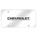 Chrome Name on Chrome License Plate - Officially Licensed for Chevrolet