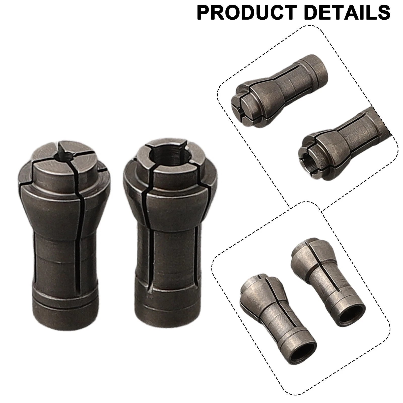 Collet Clamp Chuck Adapter for Pneumatic Die Grinder (3mm, 6mm)