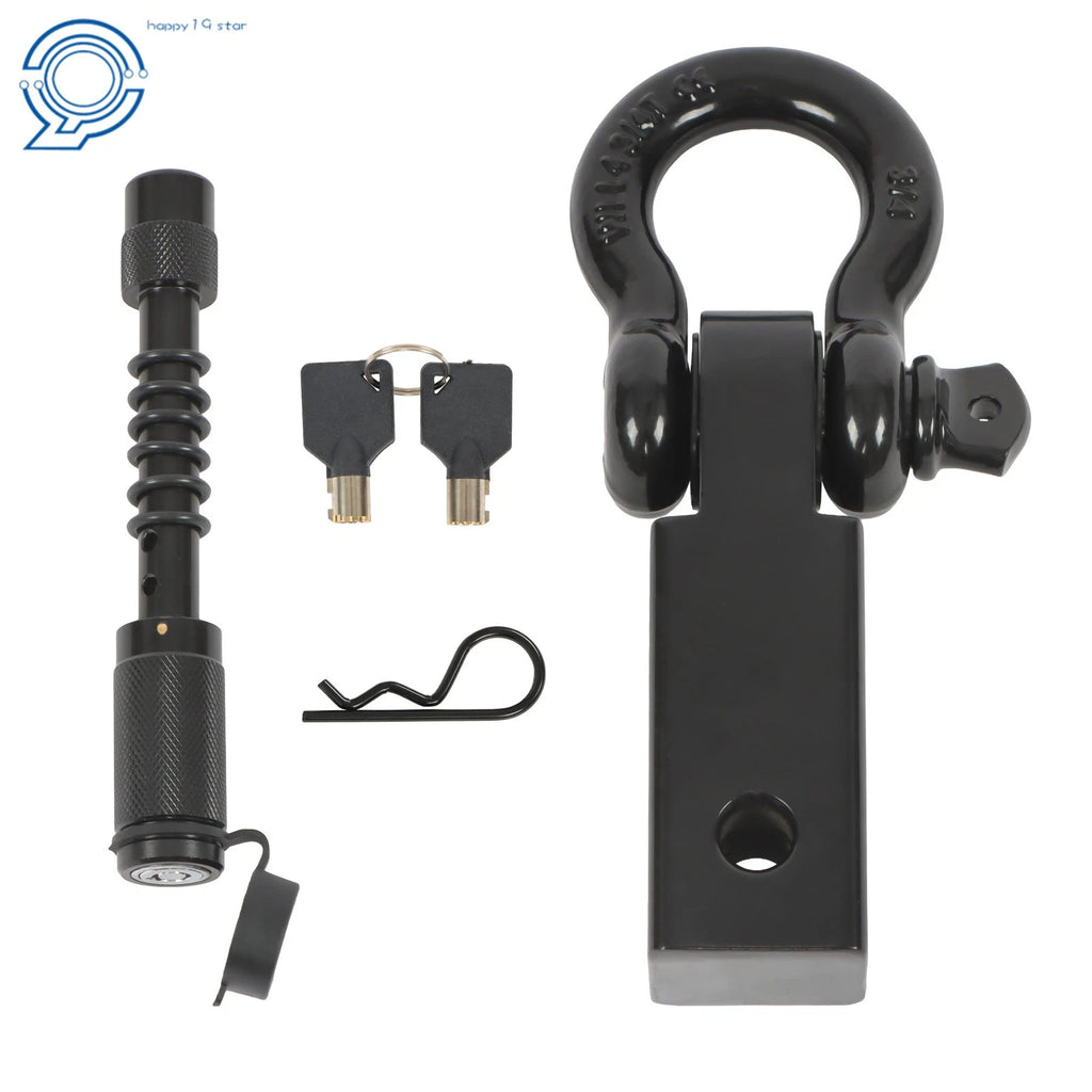 Anti-Theft Shackle Hitch Receiver for 2 Inch Hitches (45000 Lbs)