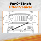Adjustable 0-5" Track Bar for Ram 2500 4WD (2014–2024)