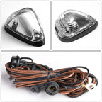 5Pcs Chrome Blue LED Cab Roof Running Lights for Ford Super Duty (1999–2016)