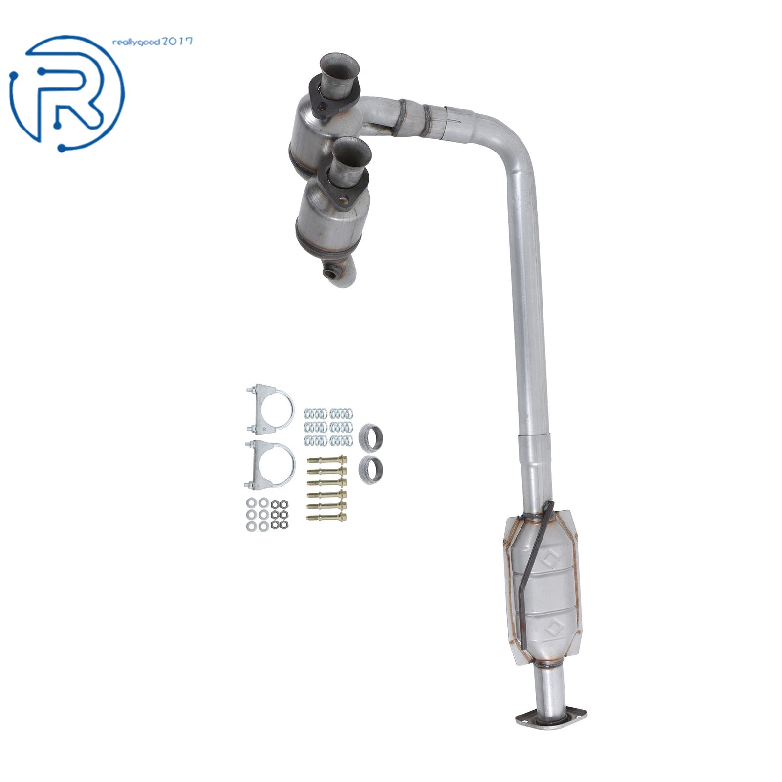 Catalytic Converter Exhaust Y-Pipe Kit for Jeep Wrangler 4.0L (2004–2006)