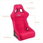 NRG Innovations FRP-302RD-ULTRA Bucket Racing Seat for Universal Fit (Large)