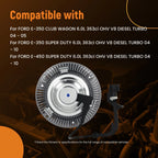 Electric Radiator Cooling Fan Clutch for Ford Super Duty 6.0L V8 Diesel (2003–2007) 622-002