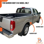 Black Fender Flare Arch for Nissan Navara D40 2005-2014 Narrow Body 2DR Cab