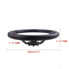 14" Steering Wheel with Quick Release Hub Adapter for Mitsubishi Eclipse Lancer Galant