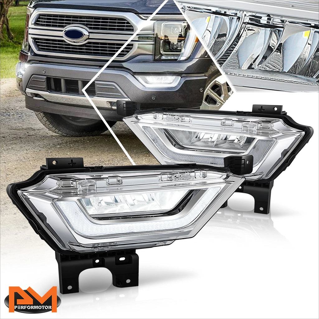 LED Chrome Housing Fog Lights for Ford F-150 (2021–2023)