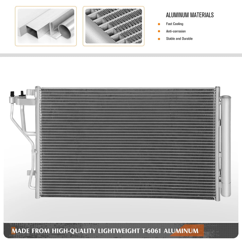 A/C Condenser for Hyundai Elantra GT (2011–2013) Aluminum Core Replacement