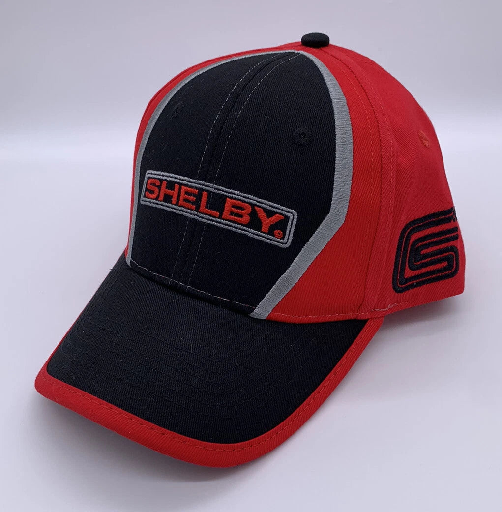 Licensed Shelby GT350 GT500 Hat Black Red Cobra Logo for Ford Mustang (1965–2020)