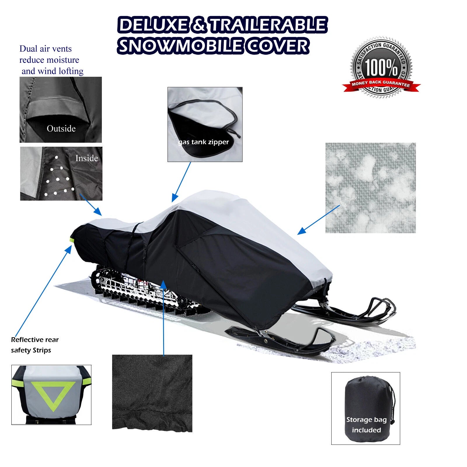 Sled Cover for Ski Doo Formula 380 500 600 700 MX Z Deluxe