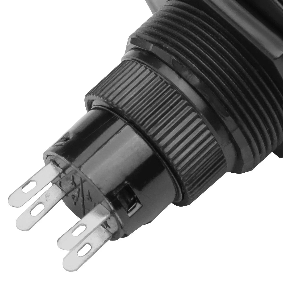 22mm Red LED Push Button Switch 3 Pin for Universal Applications (12V)