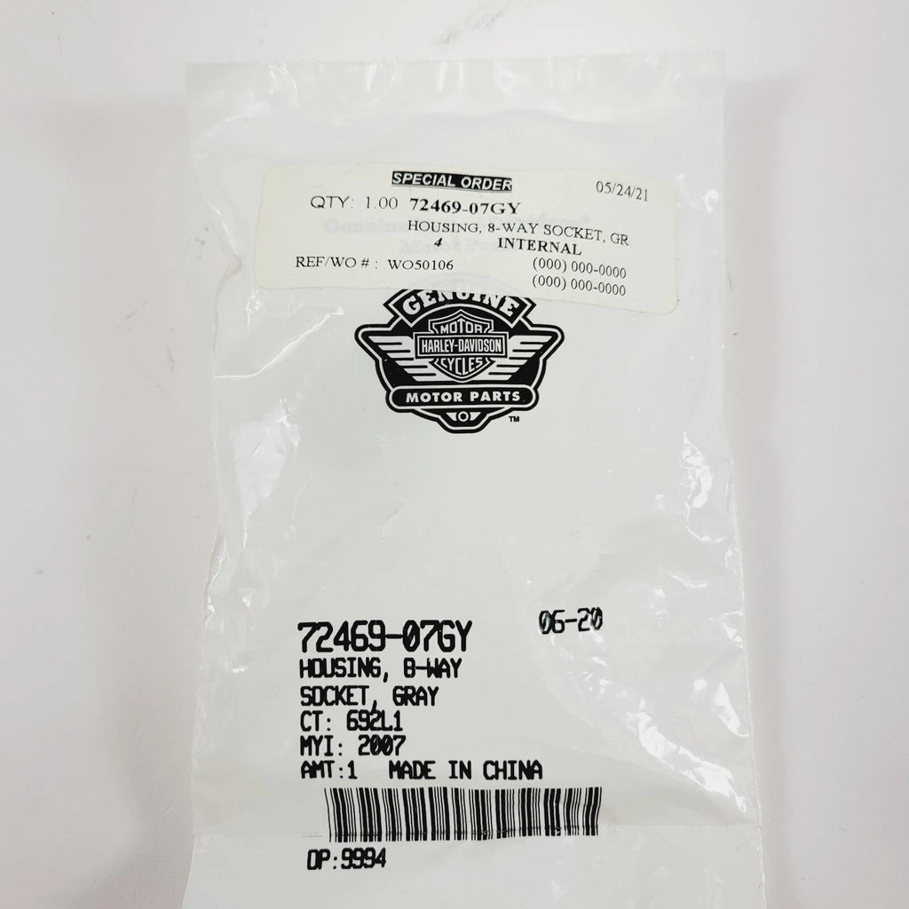 8-Way Socket Housing for Harley-Davidson Softail Dyna (2007) 72469-07GY