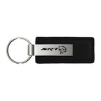 Black Leather Keychain - Officially Licensed for Dodge SRT Hellcat