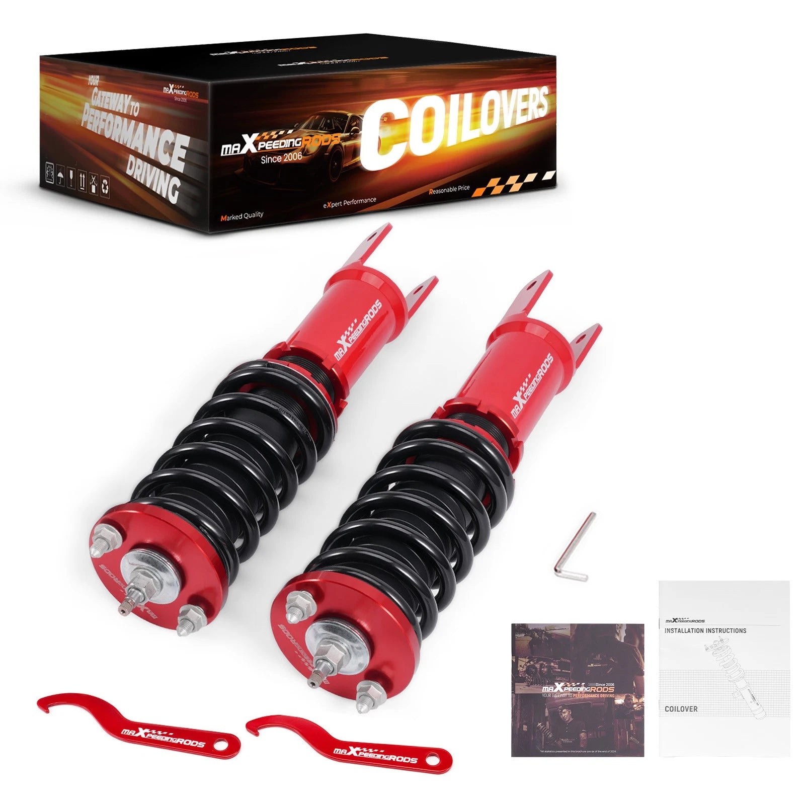 Adjustable Damping Coilovers Kit for Honda Civic (1988-2000)