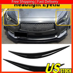 Glossy Black Headlight Eyelid Trim for Infiniti Q50 (2014â2020)