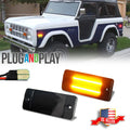 Smoke Amber LED Front Side Marker Lamp for Ford Bronco, Pickup (1970–1977)