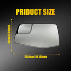Left Mirror Glass for Chevrolet Silverado 1500 GMC Sierra 1500 (2019-2023)