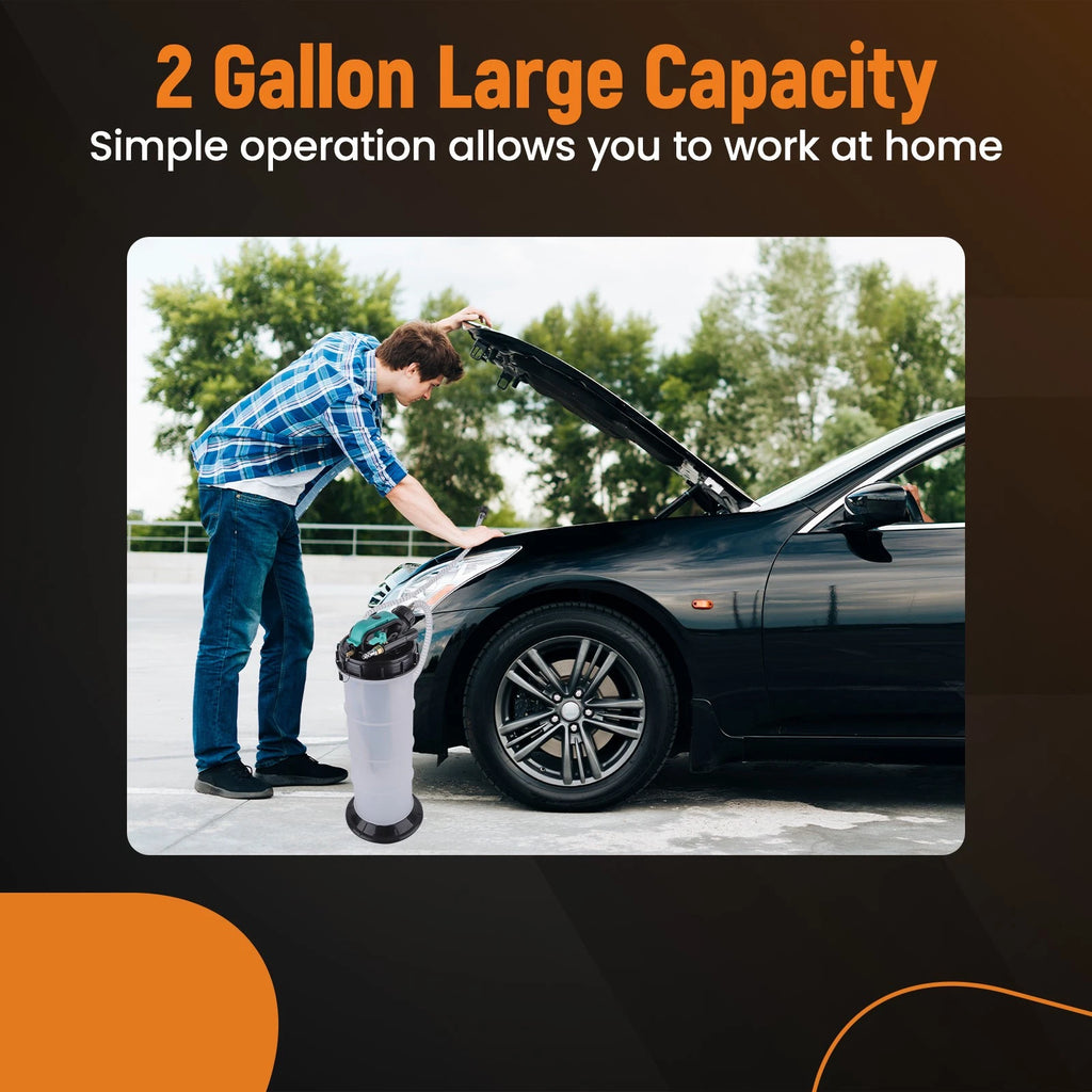 Dual Mode Oil Extractor 7.5L for Car (Manual & Pneumatic)