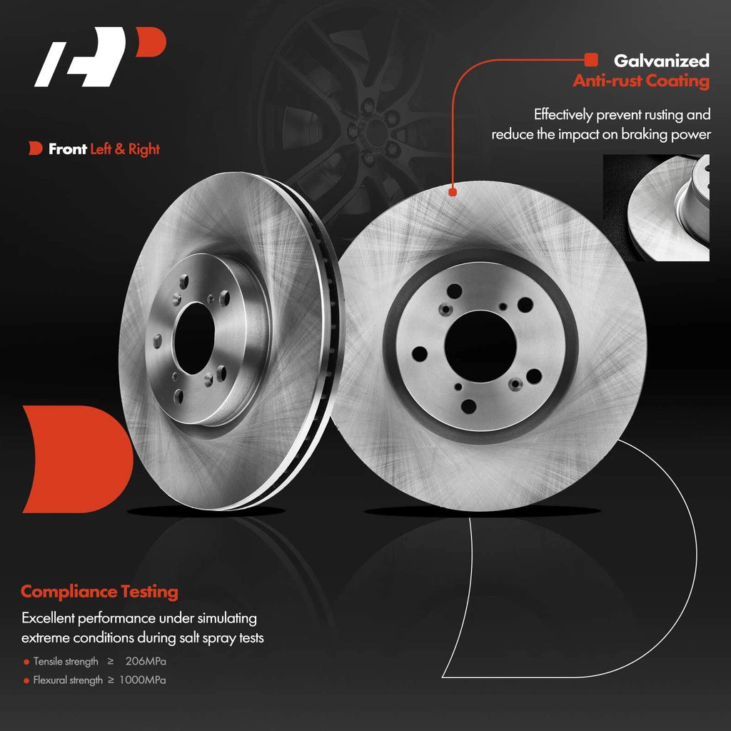 Set of 8 Front Disc Brake Rotors, Pads & Calipers for Acura MDX (2007–2013)
