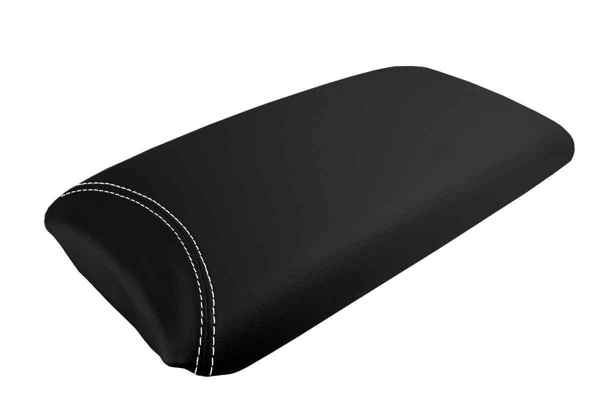 Leather Console Lid Armrest Cover for Lexus LS460 (2007–2016) White Stitch