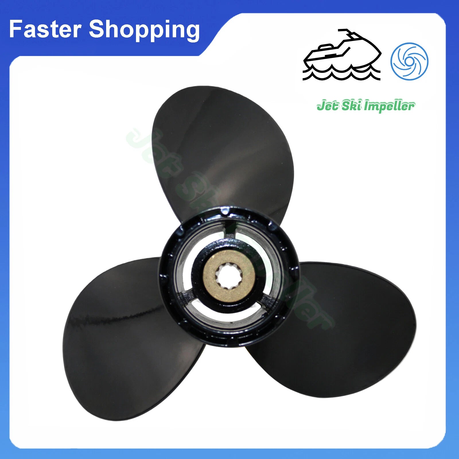 10 Spline 9 1/4x8 Propeller for Evinrude Johnson Outboard 8-15HP (N/A)