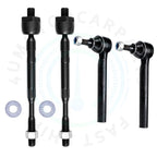 Set of 4 Tie Rod Ends for Nissan Murano (2003–2004)