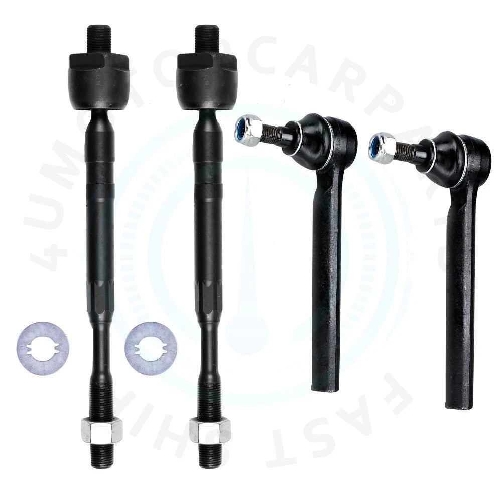 Set of 4 Tie Rod Ends for Nissan Murano (2003–2004)