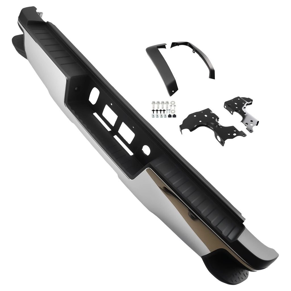 Chrome Rear Bumper for Chevrolet Silverado 2500/3500HD (2015–2019)