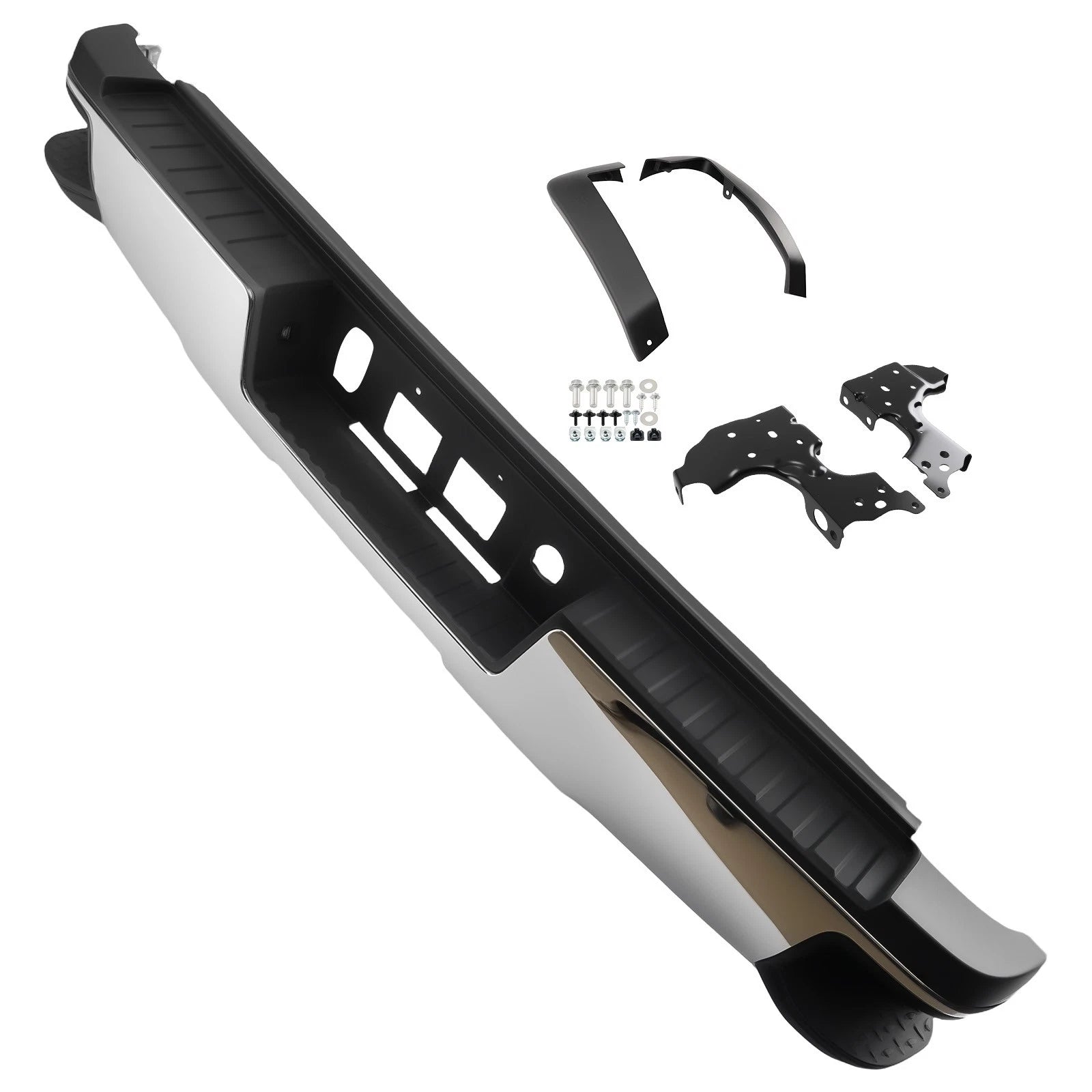 Chrome Rear Bumper for Chevrolet Silverado 2500/3500HD (2015–2019)