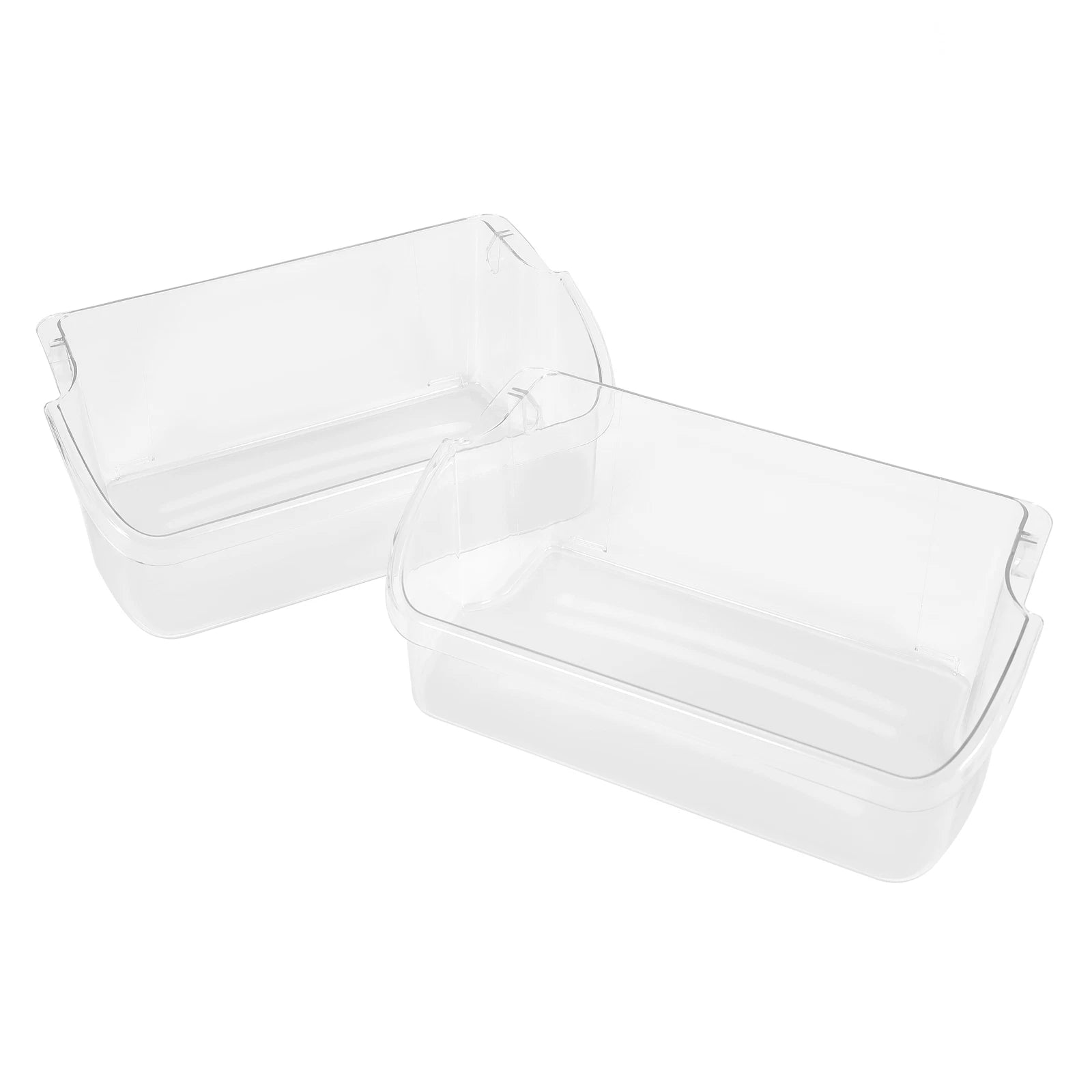 2X Clear Refrigerator Door Bin Shelf for Frigidaire Kenmore (#240324502)