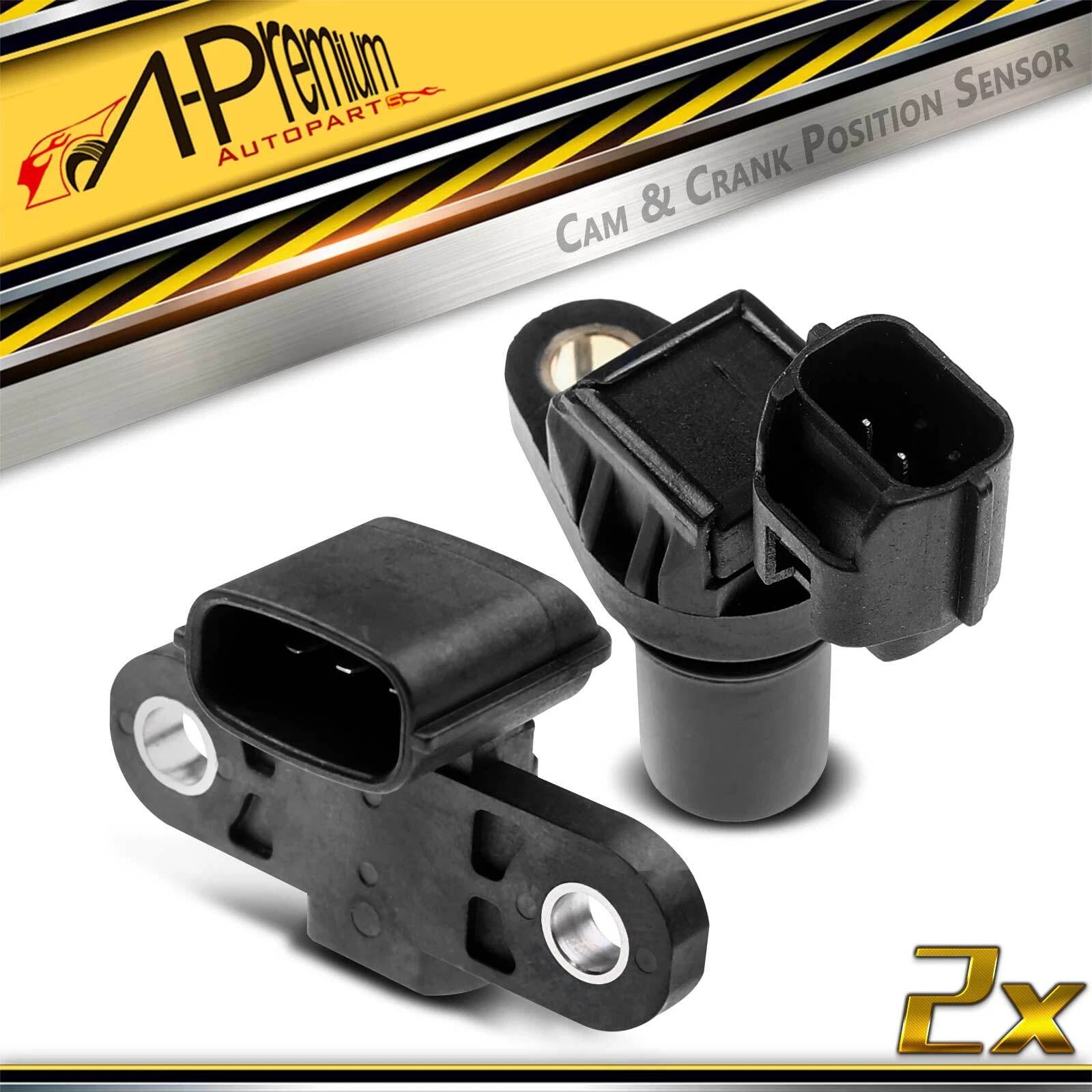 2X Camshaft & Crankshaft Position Sensors for Mitsubishi Eclipse Galant (1995–2005)