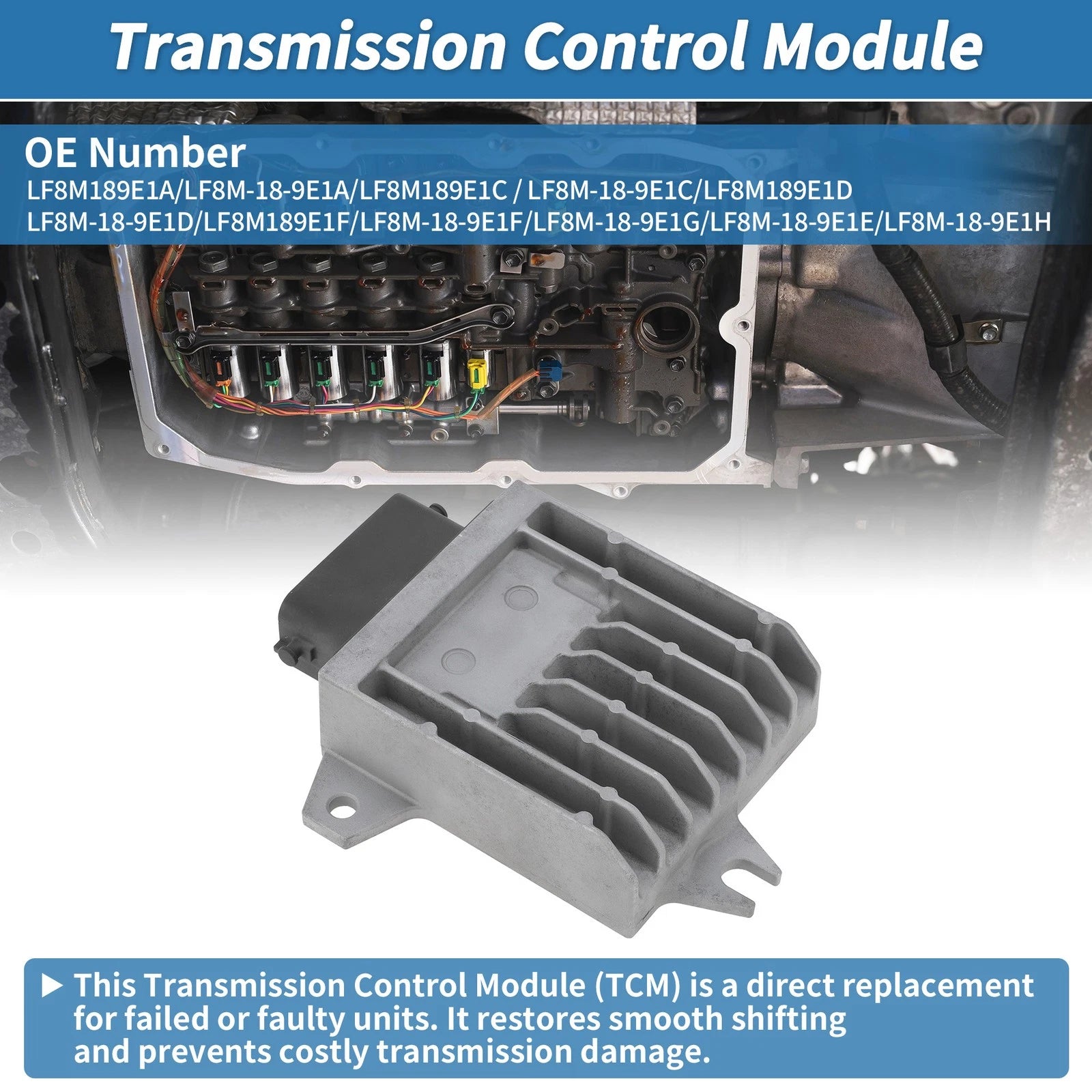 TCU TCM Transmission Control Module for Mazda 3  (2004–2009) LF8M-18-9E1A/LF8M189E1C