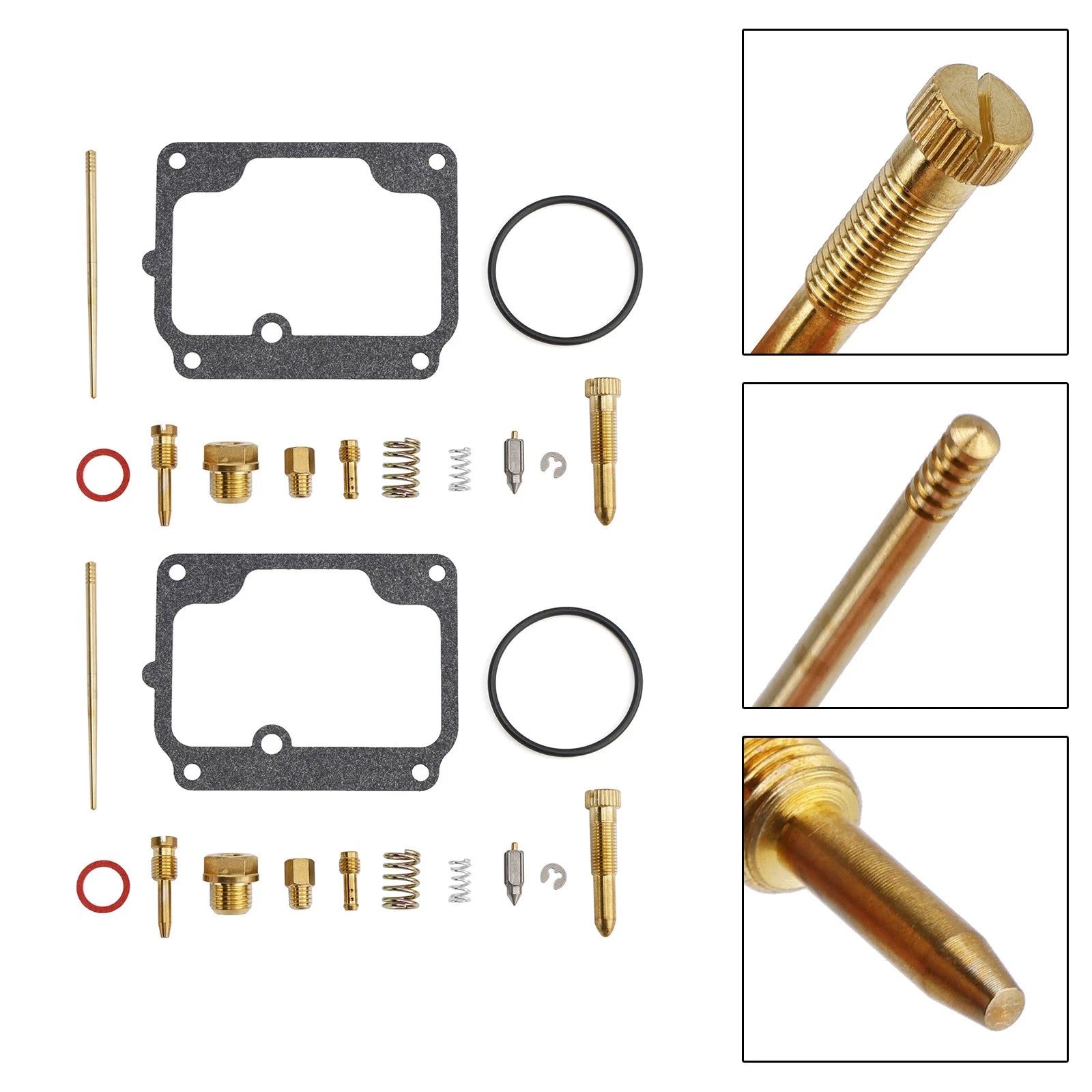 2X Carburetor Rebuild Repair Kit for Yamaha RD250A RD250B (1973–1975)