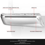 Chrome Left Rear Bumper End Cap for Ford F-150 (2015–2020)