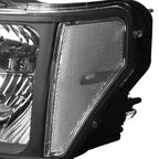 Pair of Black/Clear Signal Headlight Lamps for Ford F150 (2009–2014)
