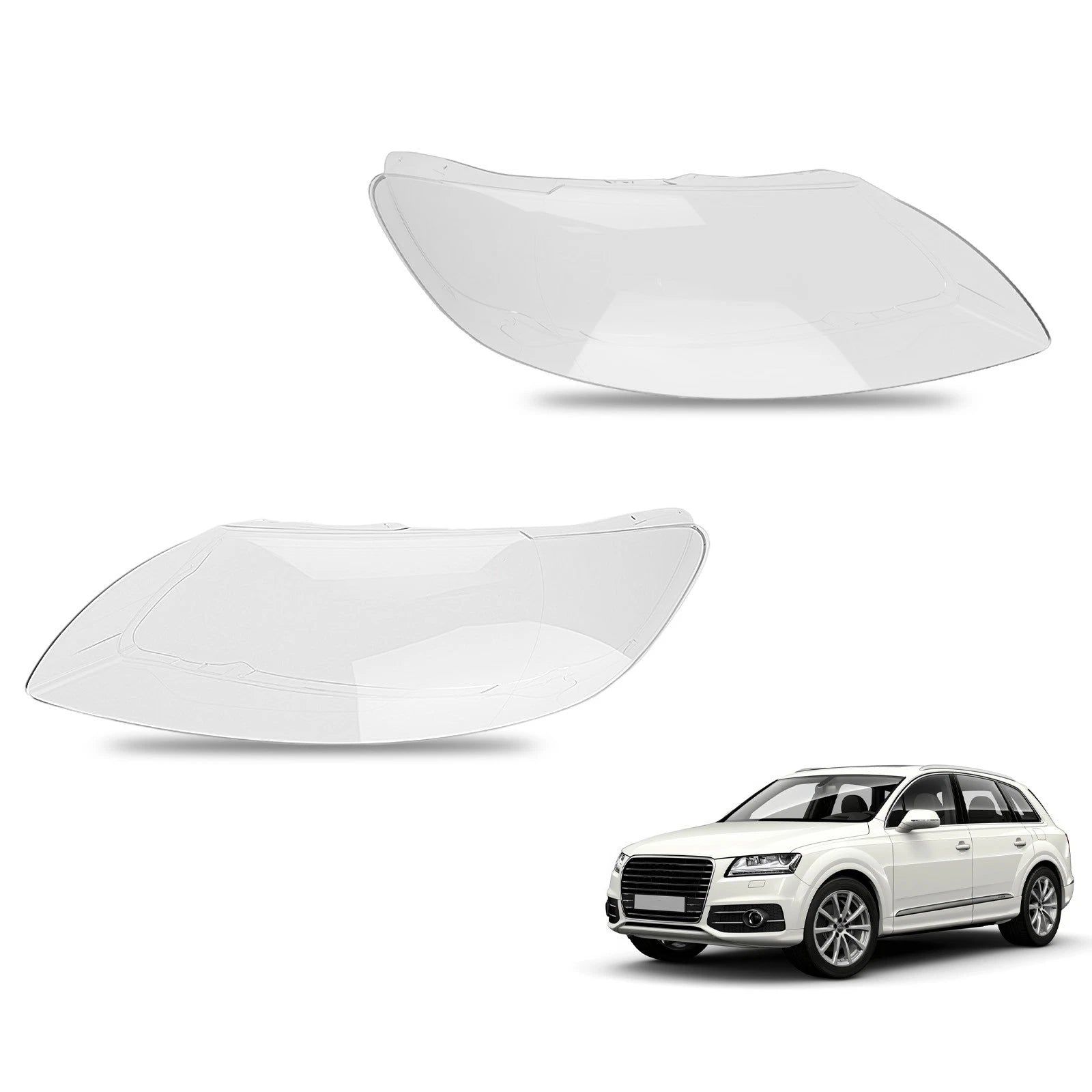 Waterproof Headlight Lens Cover for Audi Q7 (2006–2015) 4L0941029