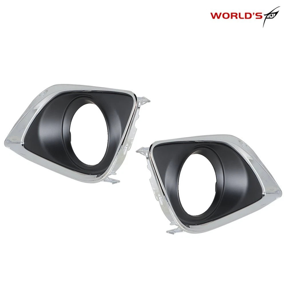 Set of 2 Fog Light Lamp Covers for Toyota Venza (2013–2016) Chrome