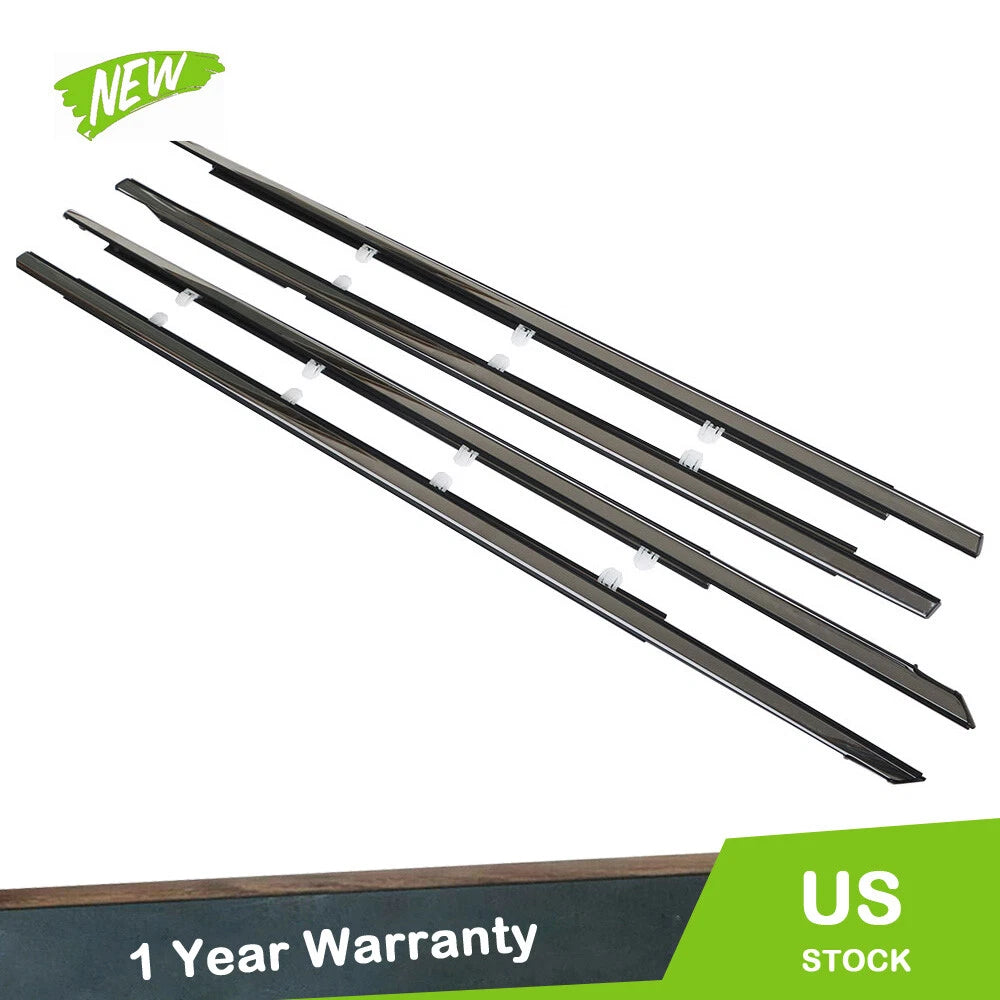Set of 4 Window Weatherstrip Moulding Trim for Honda Accord (2008–2012)