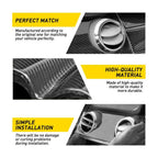30Pcs Carbon Fiber Interior Trim Cover for Ford Mustang (2015–2023)