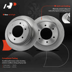 Set of 2 Rear Disc Brake Rotors & Ceramic Pads for Honda Passport (1994–2002)