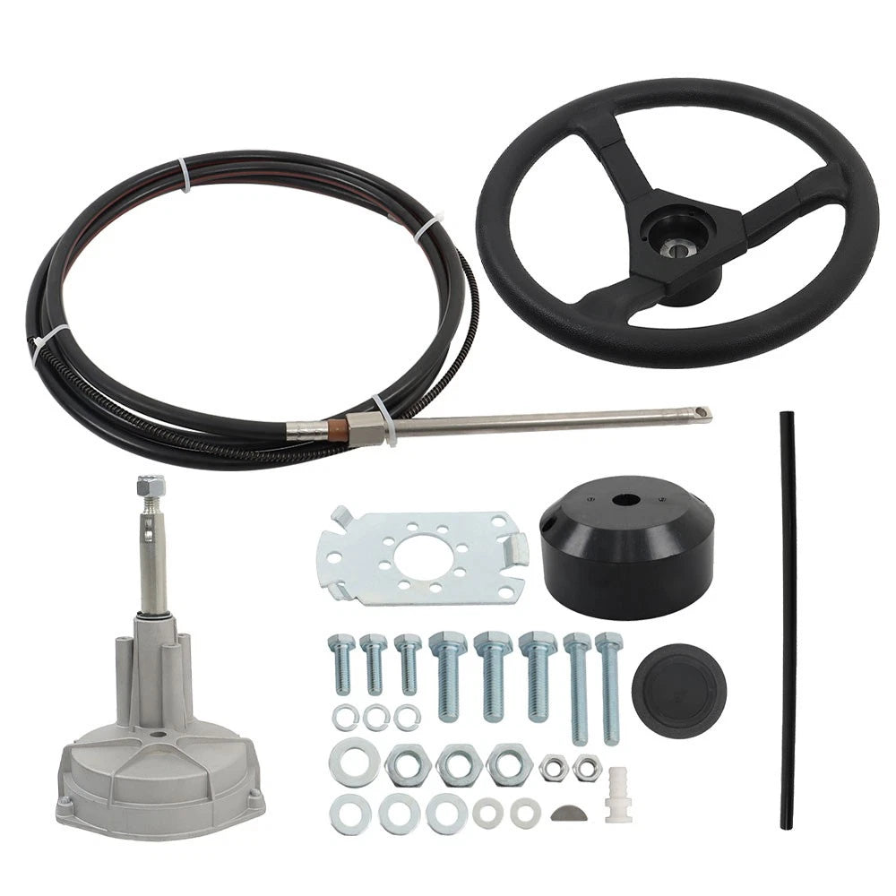 Boat Rotary Steering System for Outboard Motor (10-17 Ft)